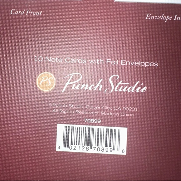 10pc “Just a Note” Blank Cards w/ Envelopes Set - Picture 4 of 4